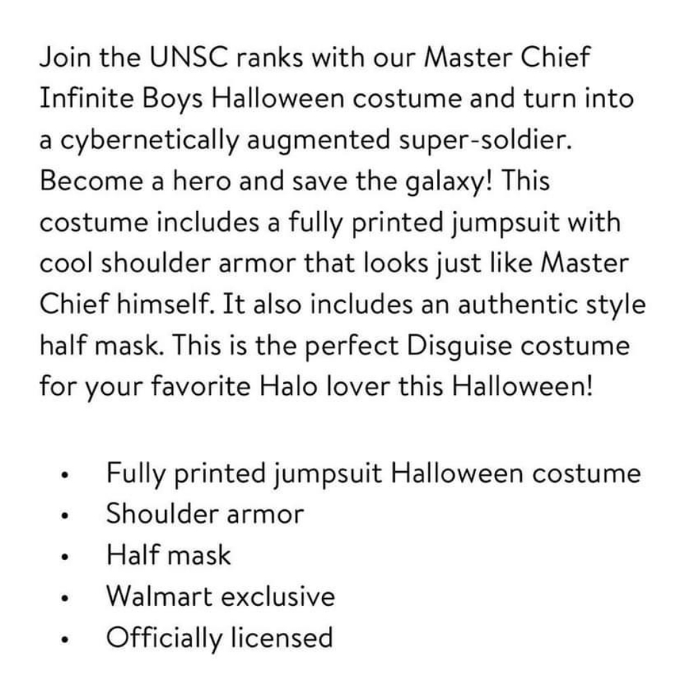 Halo Infinite Master Chief Child Costume Size S (4-6) - Picture 12 of 15